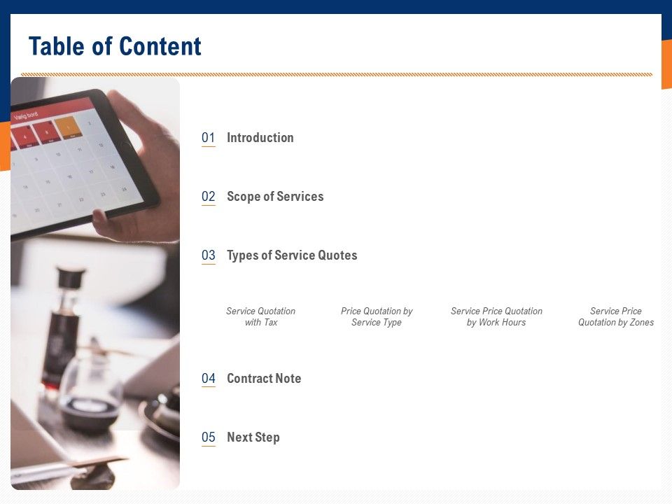 Bids_And_Quotes_Proposal_Table_Of_Content_Ppt_Summary_Samples_PDF_Slide_1.jpg