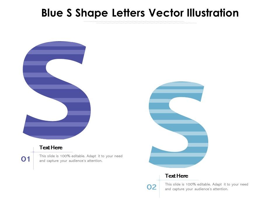 Blue S Shape Letters Vector Illustration Ppt PowerPoint Presentation Gallery Slideshow PDF Slide01