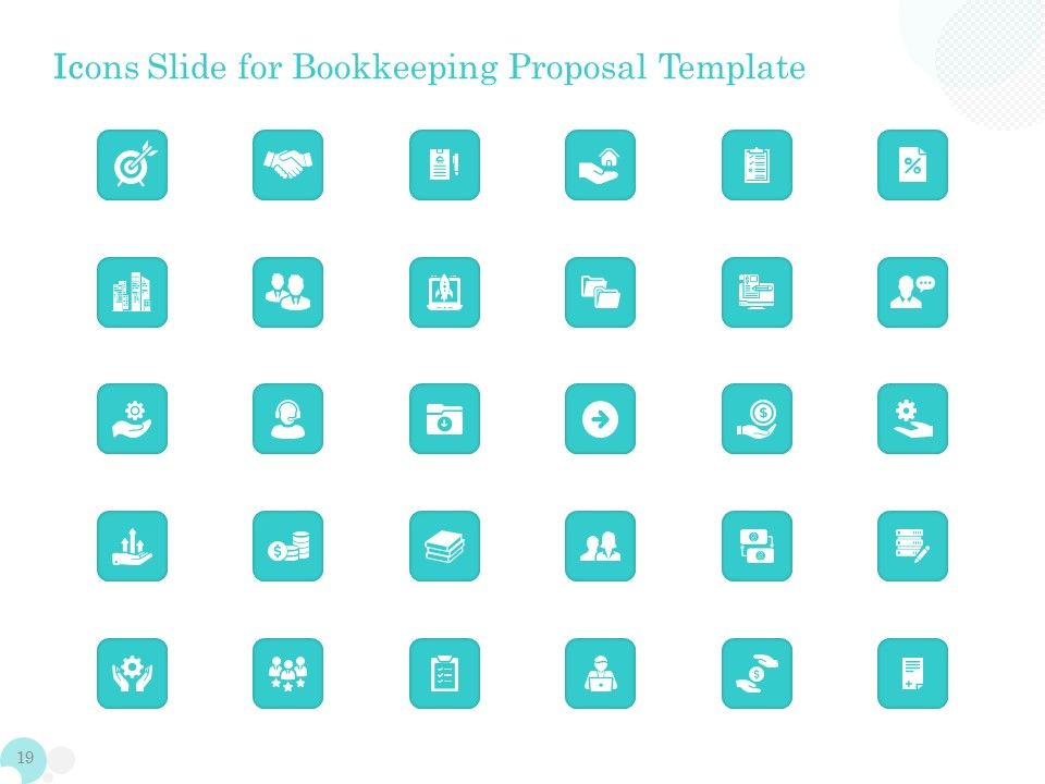 Bookkeeping Proposal Template Ppt PowerPoint Presentation Complete Deck With Slides Slide19