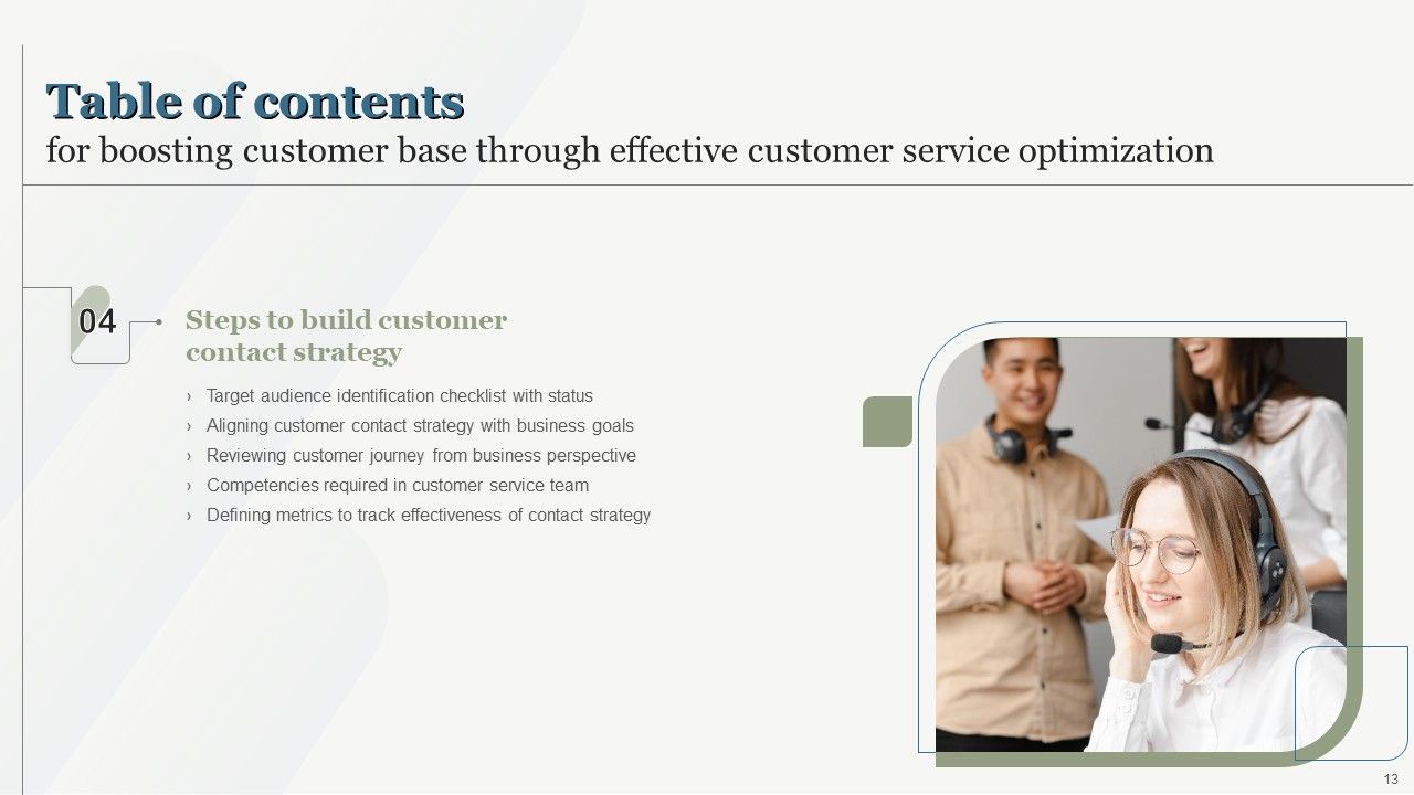 Boosting Customer Base Through Effective Customer Service Optimization Ppt PowerPoint Presentation Complete Deck With Slides Slide13