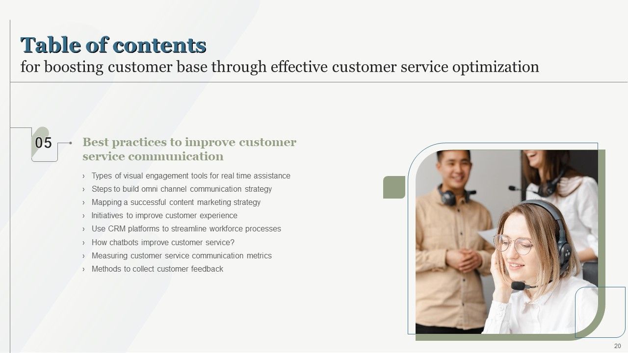 Boosting Customer Base Through Effective Customer Service Optimization Ppt PowerPoint Presentation Complete Deck With Slides Slide20