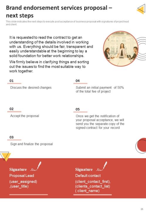 Brand Endorsement Services Proposal Example Document Report Doc Pdf Ppt Slide25