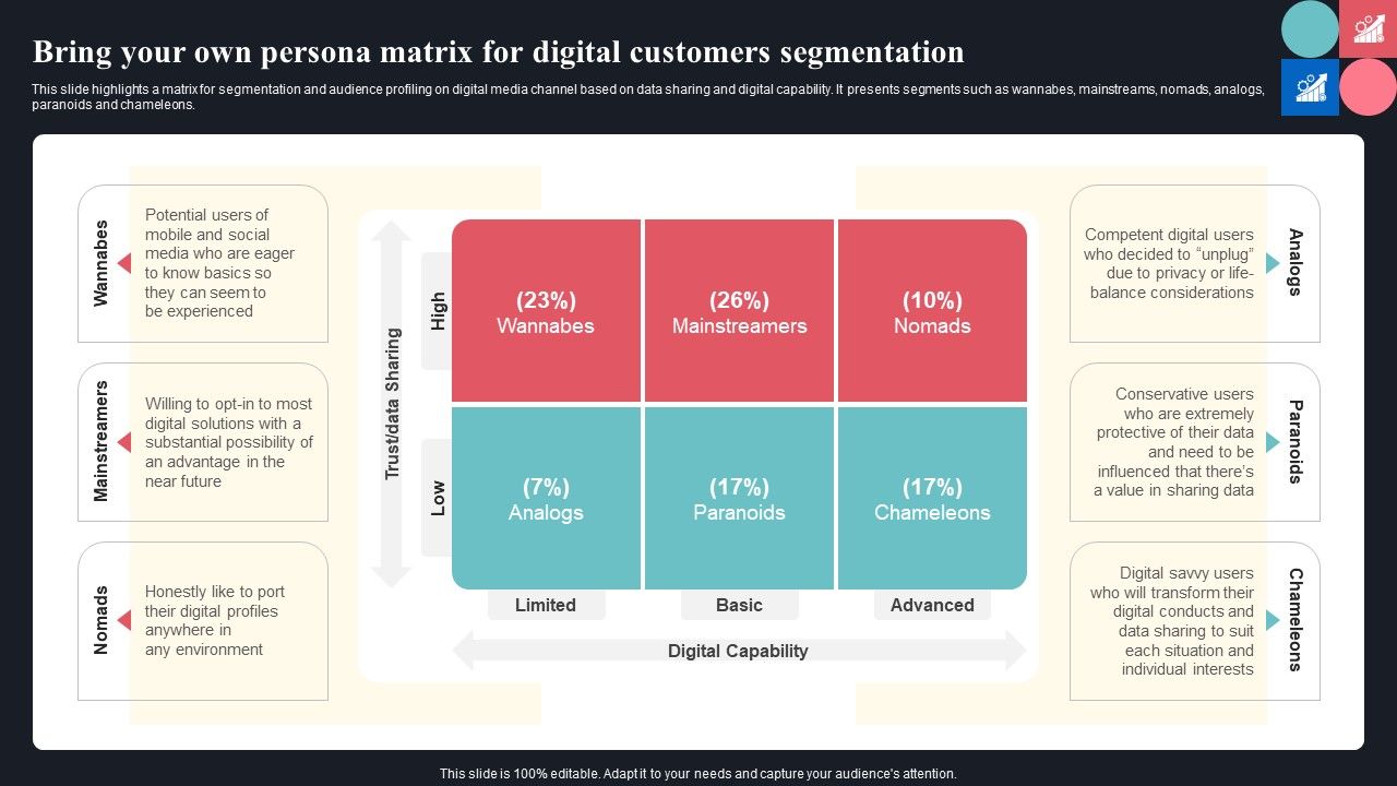 Bring Your Own Persona Matrix For Digital Customers Segmentation