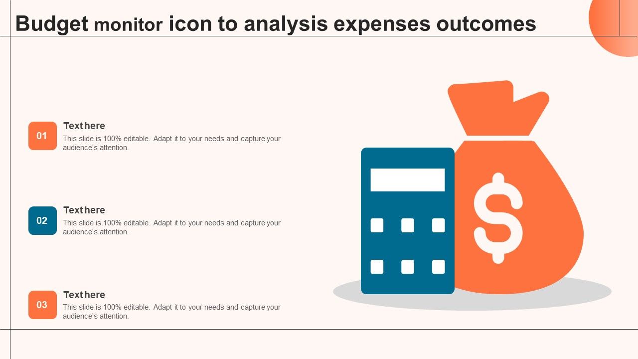 Budget_Monitor_Icon_To_Analysis_Expenses_Outcomes_Template_PDF_Slide_1.jpg