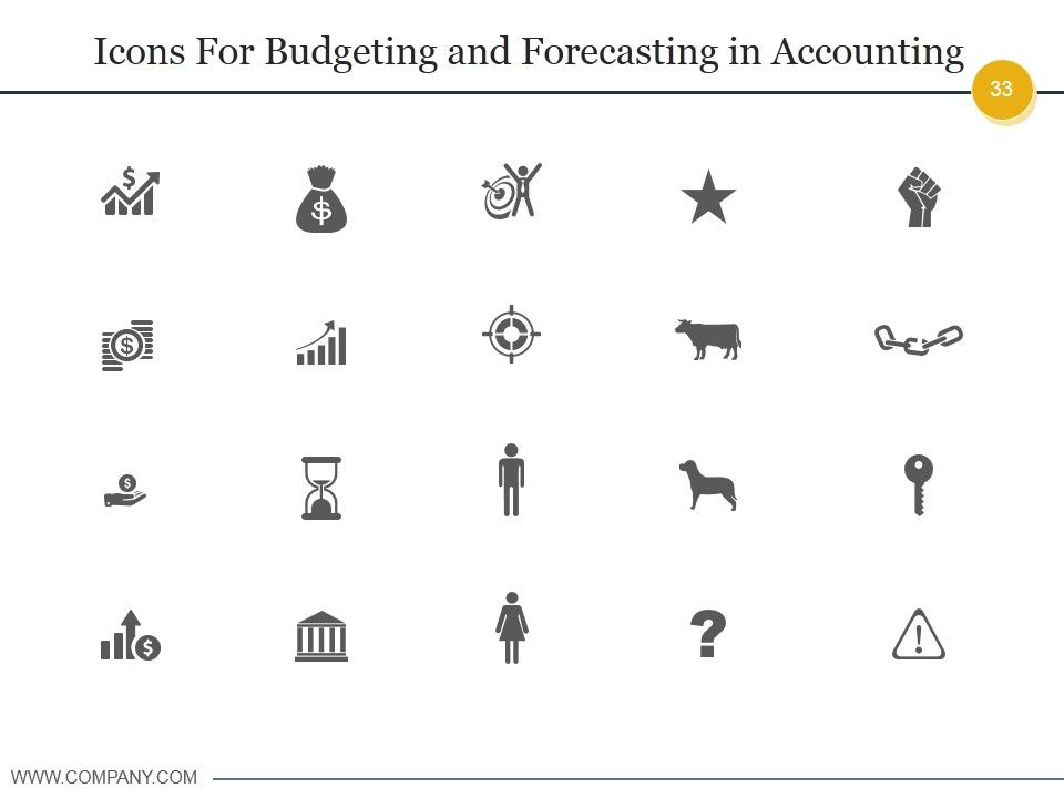 Budgeting And Forecasting In Accounting Ppt PowerPoint Presentation Complete Deck With Slides Slide33