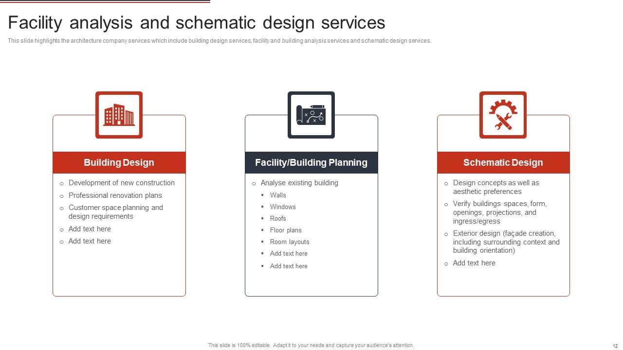 Building Design Firm Details Ppt PowerPoint Presentation Complete Deck With Slides Slide12