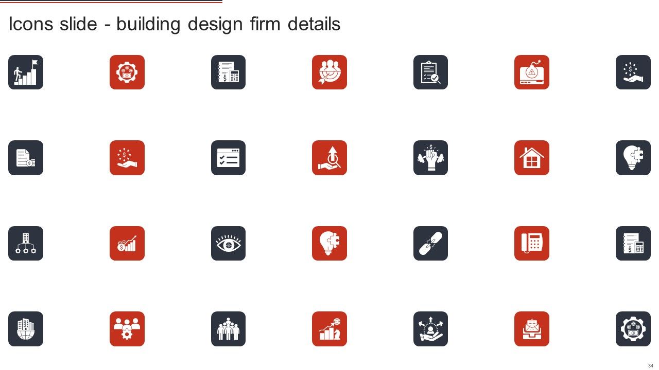 Building Design Firm Details Ppt PowerPoint Presentation Complete Deck With Slides Slide34