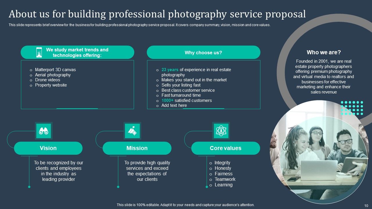 Building Professional Photography Service Proposal Ppt PowerPoint Presentation Complete Deck With Slides Slide10