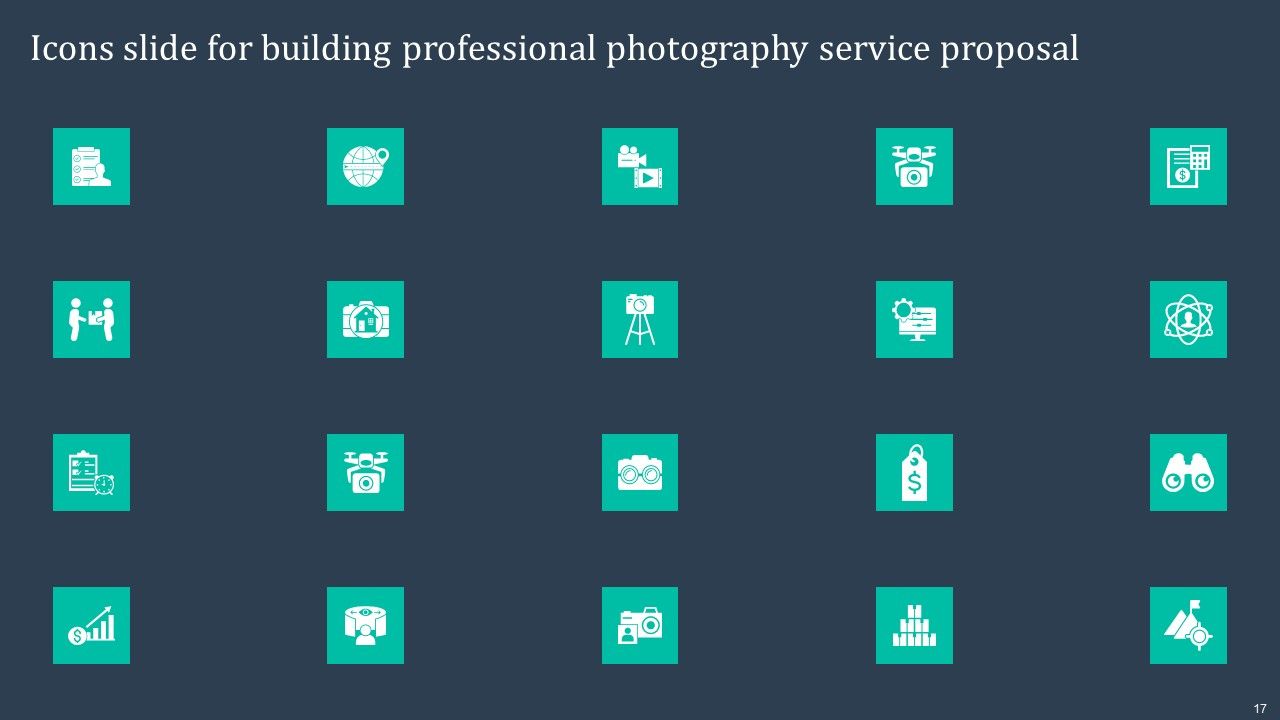 Building Professional Photography Service Proposal Ppt PowerPoint Presentation Complete Deck With Slides Slide17