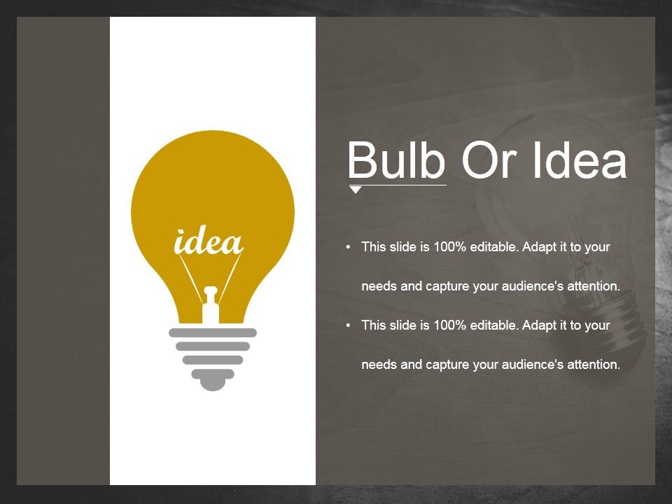 Bulb Or Idea Ppt Powerpoint Presentation Gallery Maker Bulb Or Idea Ppt Powerpoint Presentation Gallery Maker