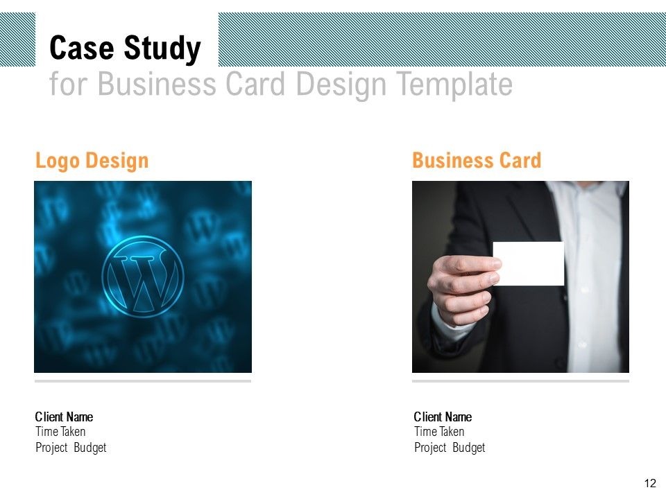 Business Card Design Proposal Ppt PowerPoint Presentation Complete Deck With Slides Slide12
