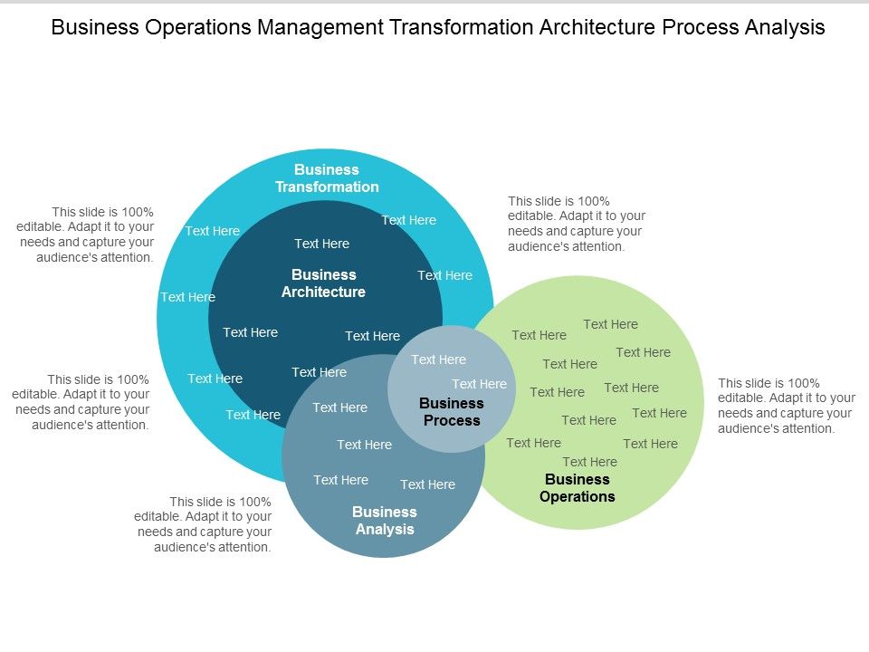 Business Operations Management Transformation Architecture Process Analysis