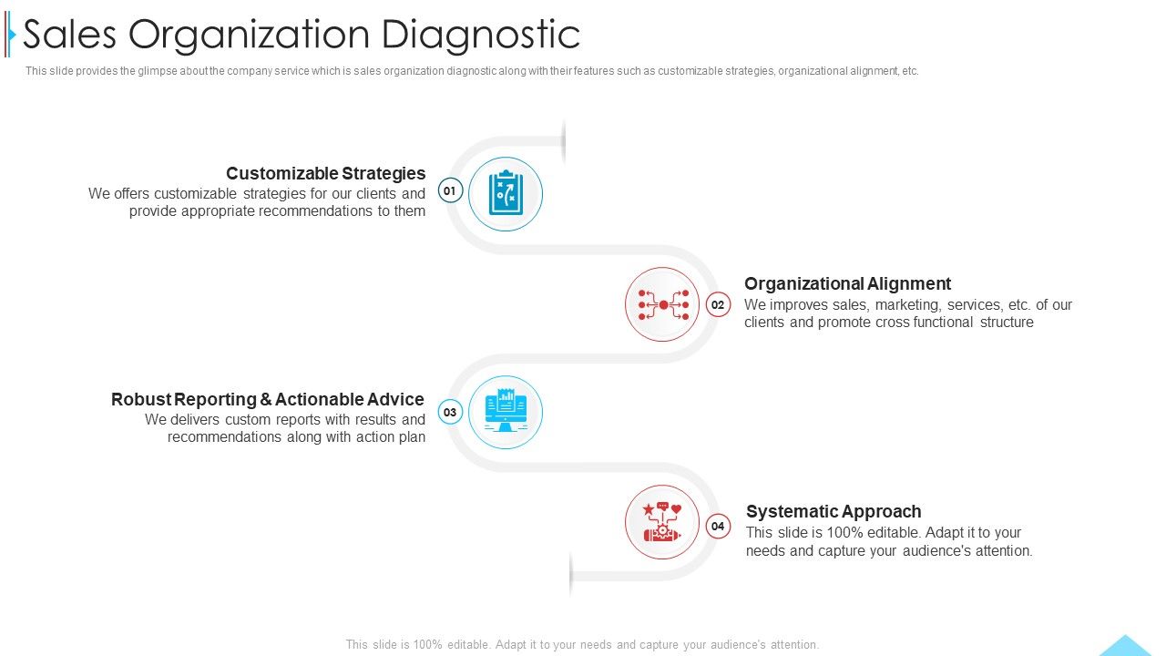 Business Profile For Sales Negotiations Sales Organization Diagnostic Grid Ppt Professional Clipart PDF Slide01