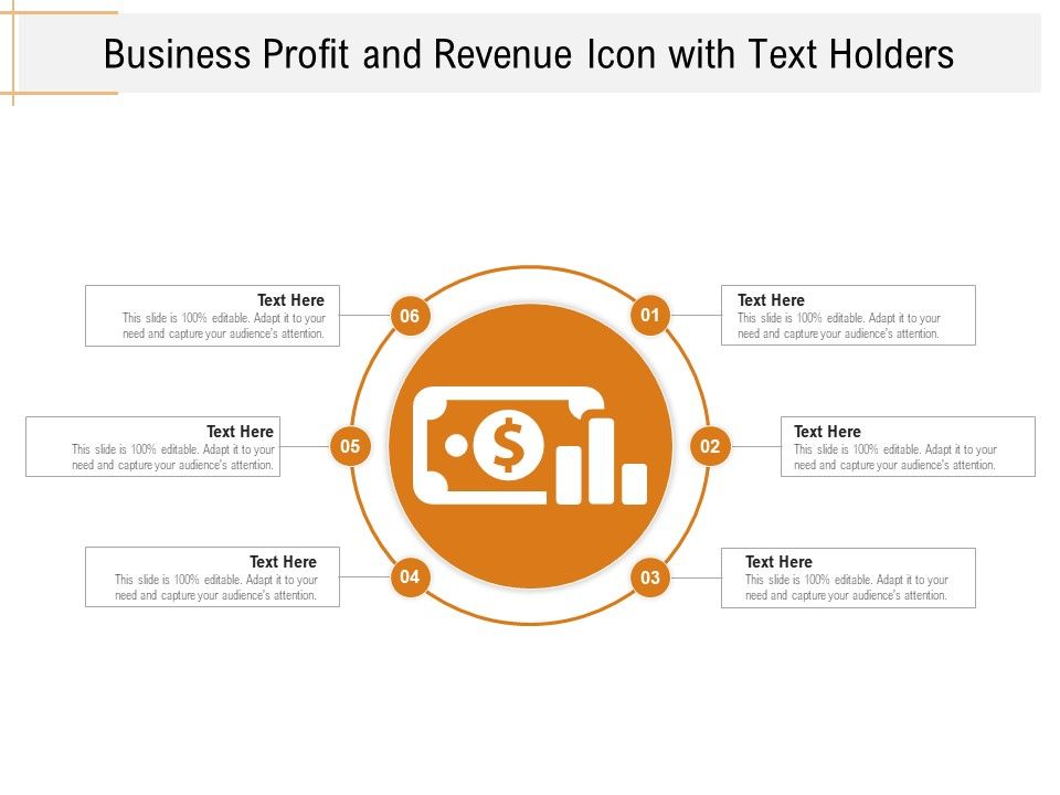Business_Profit_And_Revenue_Icon_With_Text_Holders_Ppt_PowerPoint_Presentation_File_Inspiration_PDF_Slide_1.jpg