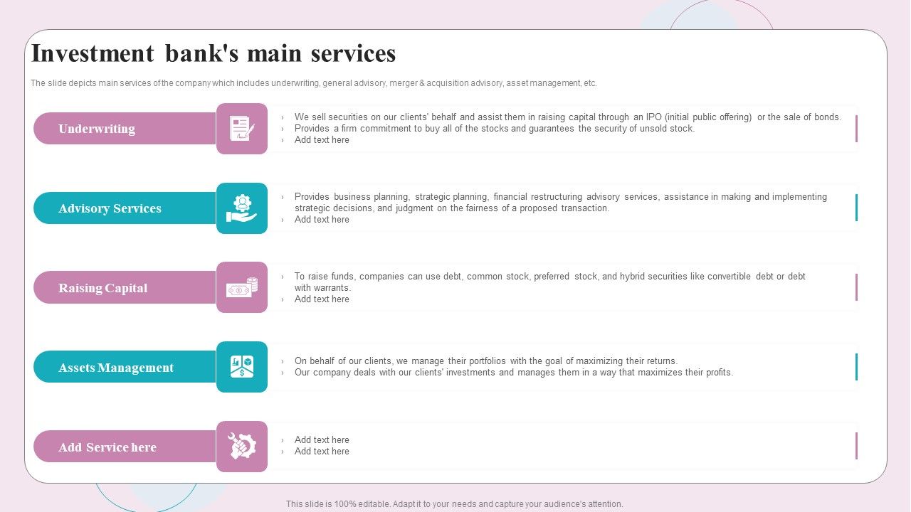 Buy_Side_M_And_A_Service_Investment_Banks_Main_Services_Ppt_Icon_Gridlines_PDF_Slide_1.jpg
