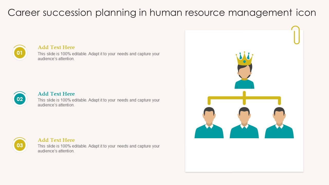 Career Succession Planning In Human Resource Management Icon