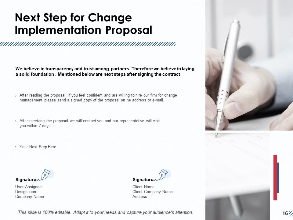 Change Implementation Proposal Ppt PowerPoint Presentation Complete Deck With Slides Slide16