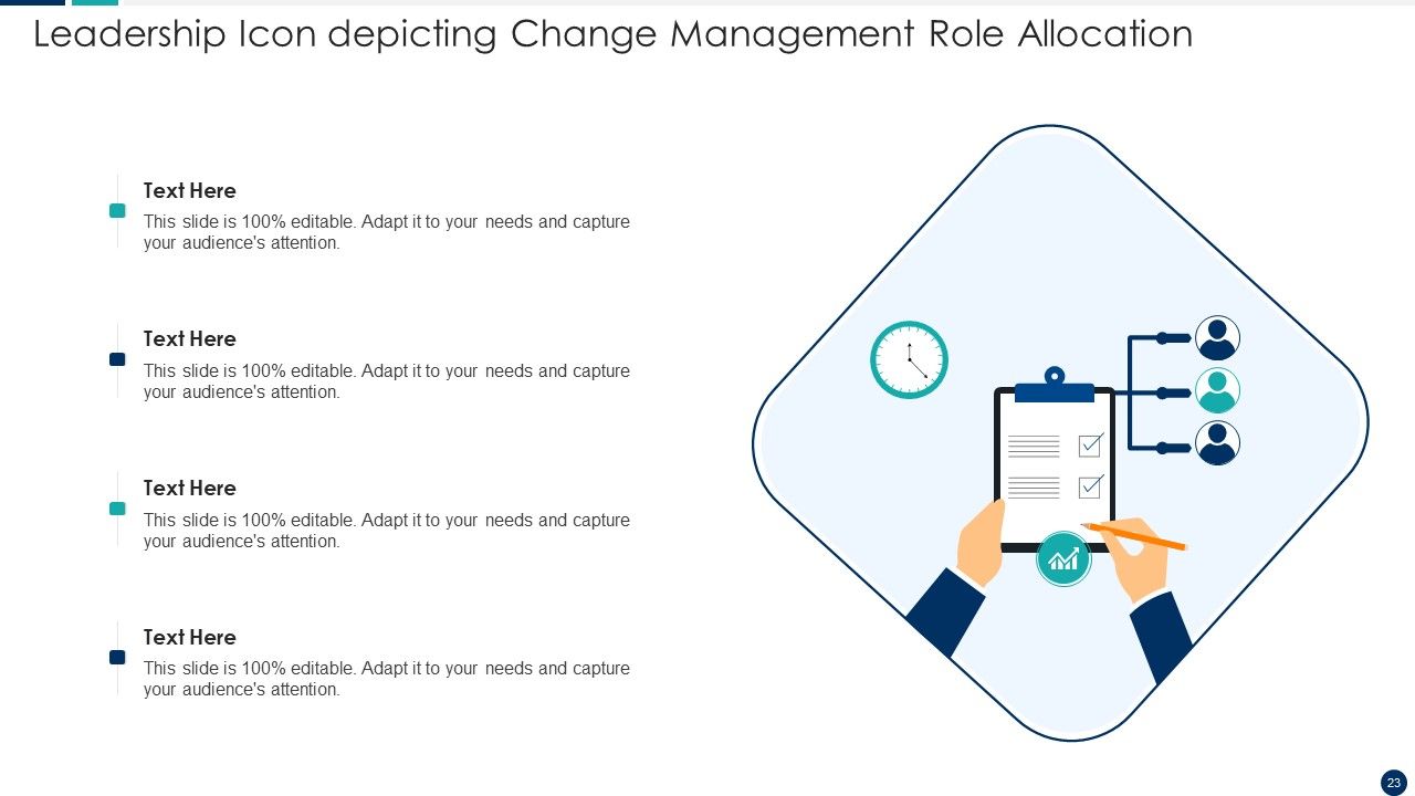 Change Management Leadership Ppt PowerPoint Presentation Complete Deck With Slides Slide23
