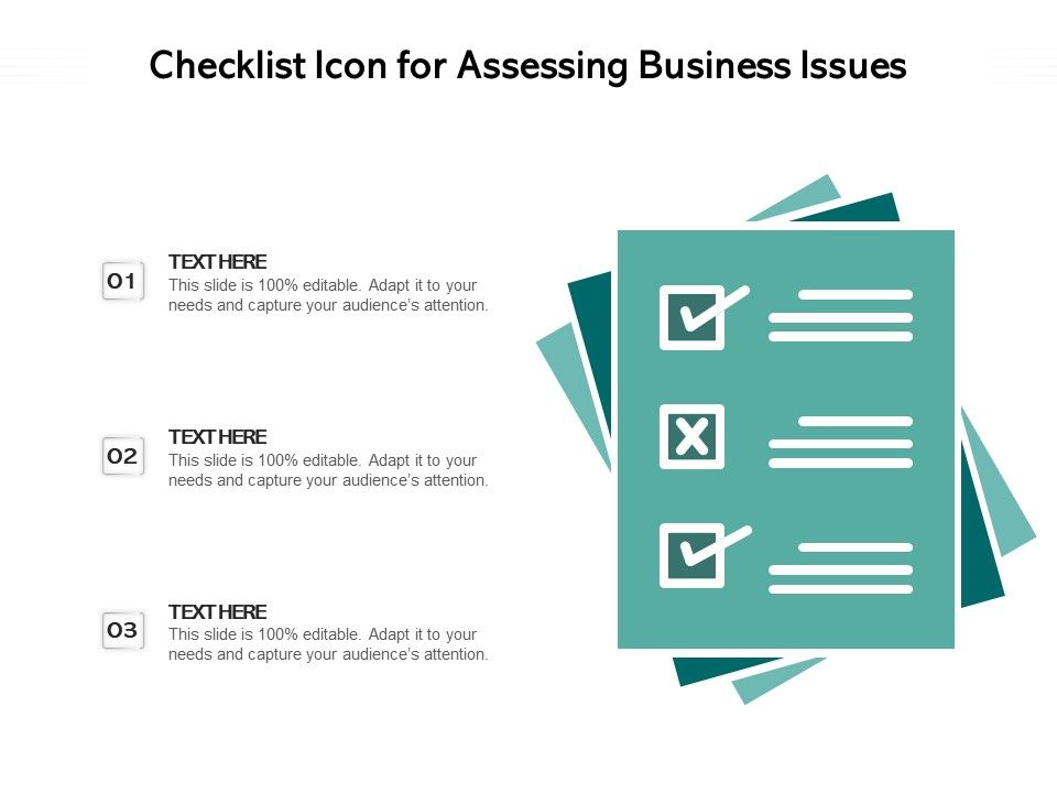 Checklist_Icon_For_Assessing_Business_Issues_Ppt_PowerPoint_Presentation_File_Layouts_PDF_Slide_1.jpg