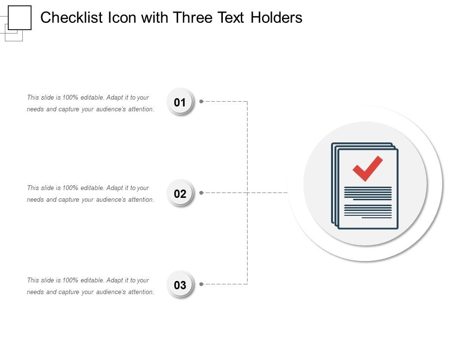 Checklist_Icon_With_Three_Text_Holders_Ppt_PowerPoint_Presentation_Ideas_Grid_PDF_Slide_1.jpg