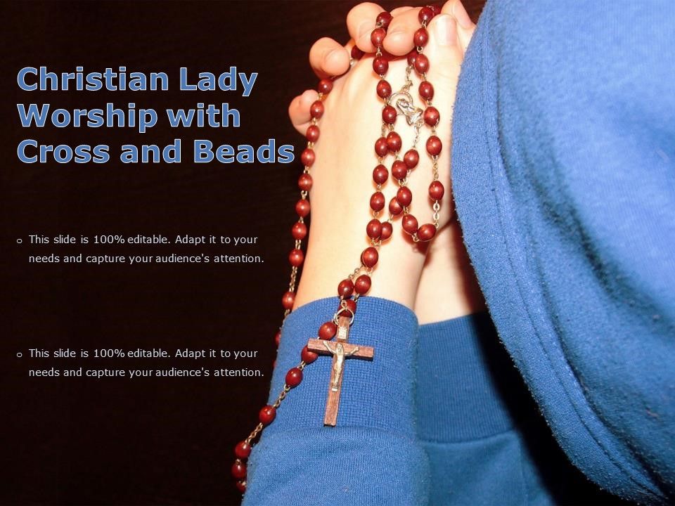 Christian_Lady_Worship_With_Cross_And_Beads_Ppt_PowerPoint_Presentation_Icon_Brochure_PDF_Slide_1.jpg