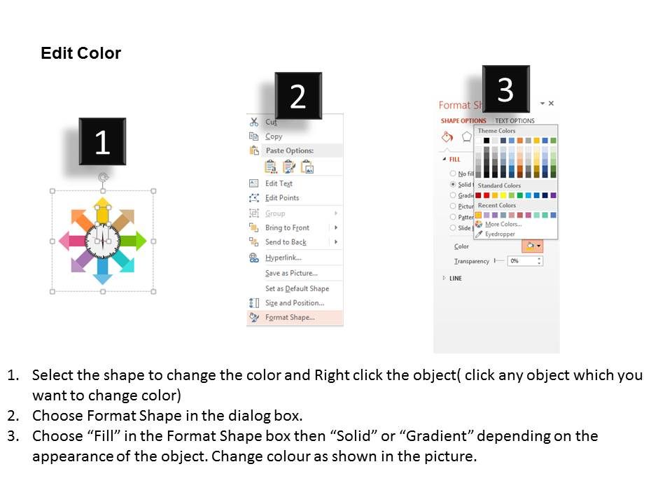 Circular Arrows Around Clock For Time Management Powerpoint Template Slide03