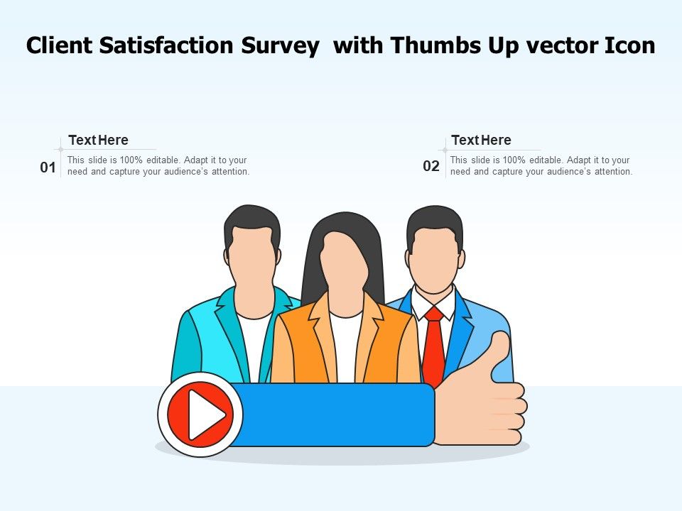 Client_Satisfaction_Survey_With_Thumbs_Up_Vector_Icon_Ppt_PowerPoint_Presentation_Gallery_Demonstration_PDF_Slide_1.jpg