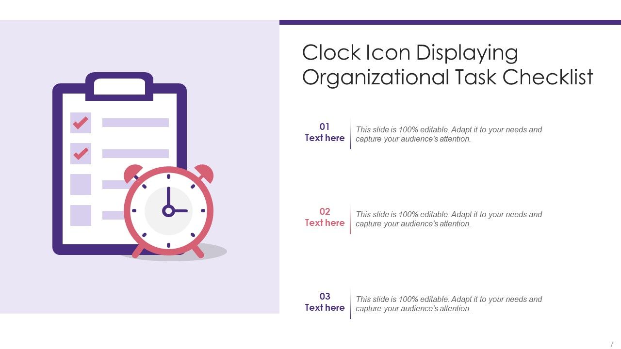 Clock Icon Ppt PowerPoint Presentation Complete Deck With Slides Slide07