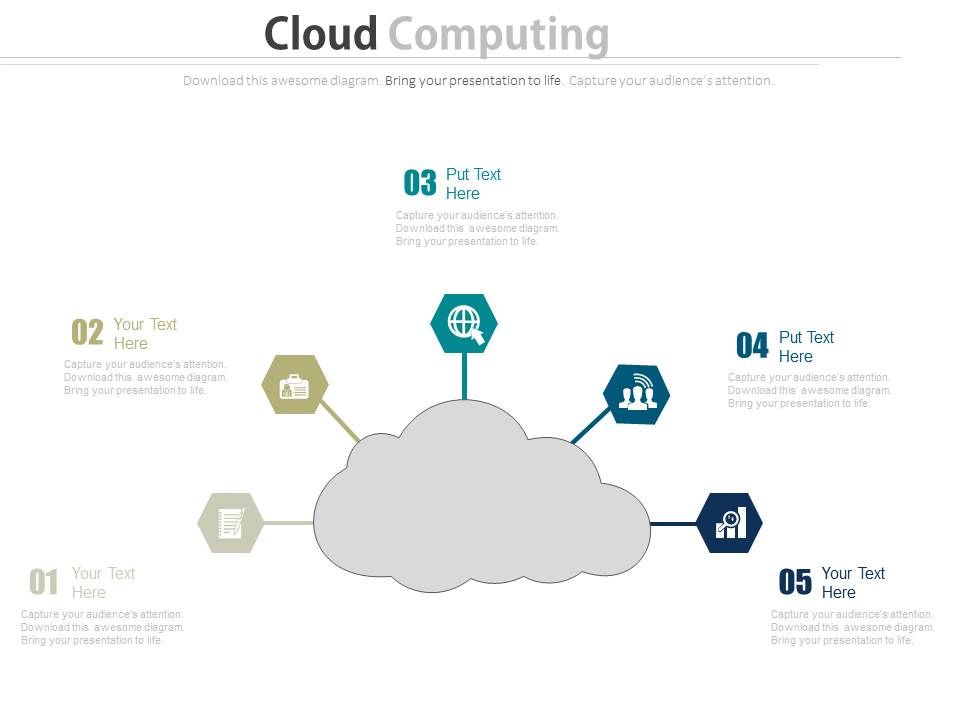 Cloud Computing Global Technology Illustration Powerpoint Template