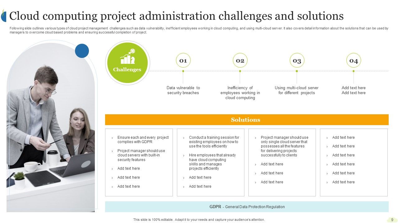 Cloud Computing Project Administration Ppt PowerPoint Presentation Complete Deck With Slides Slide09