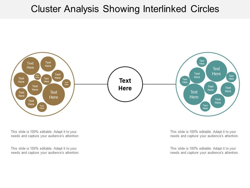Cluster Analysis Showing Interlinked Circles Ppt Powerpoint ...