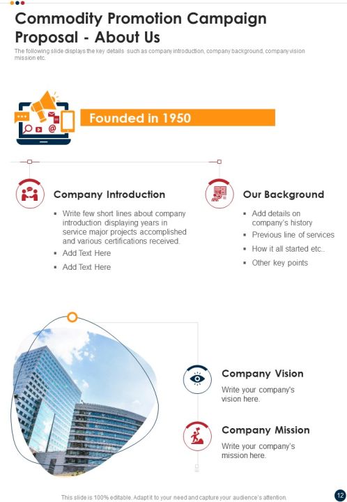 Commodity Promotion Campaign Proposal Example Document Report Doc Pdf Ppt Slide12