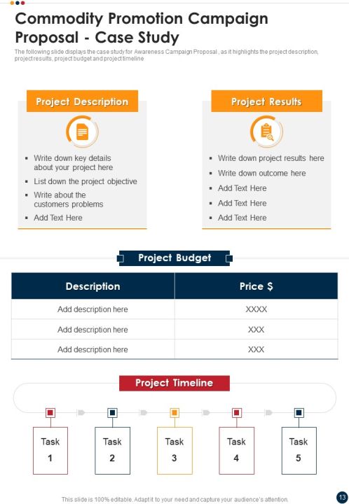 Commodity Promotion Campaign Proposal Example Document Report Doc Pdf Ppt Slide13