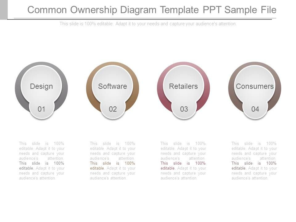 Common Ownership Diagram Template Ppt Sample File