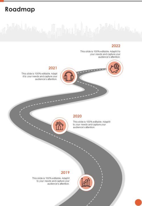 Company Sales Proposal Roadmap One Pager Sample Example Document Slide01