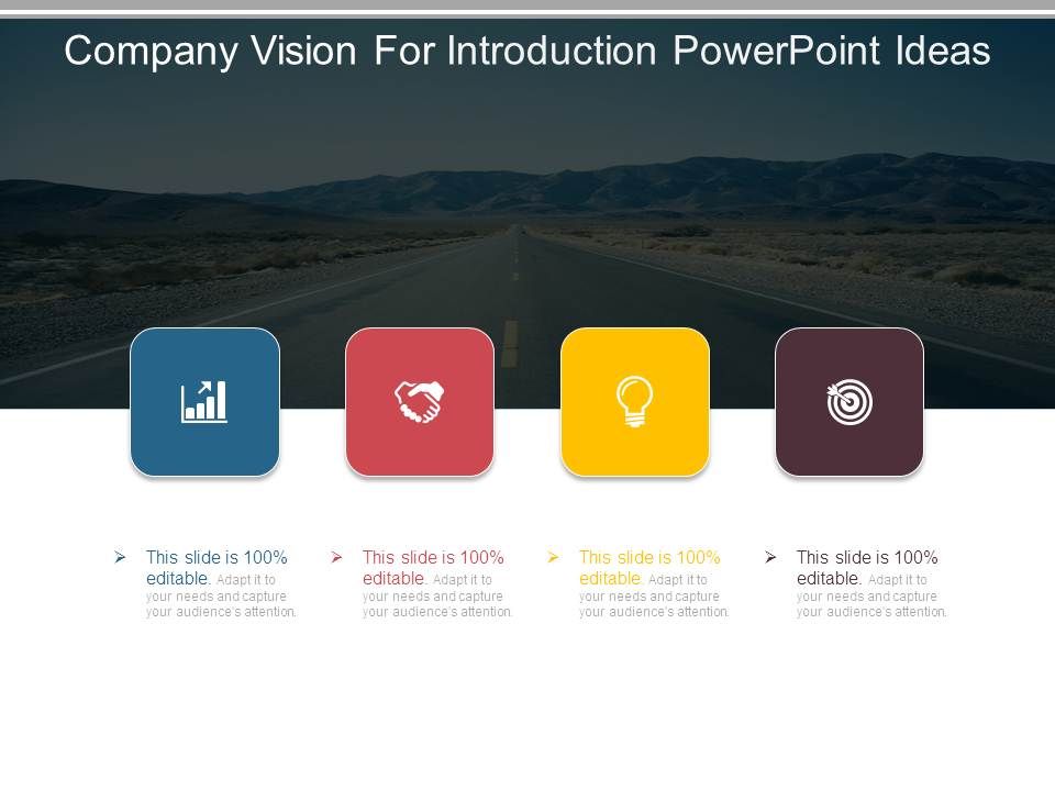 Company Vision For Introduction Powerpoint Ideas