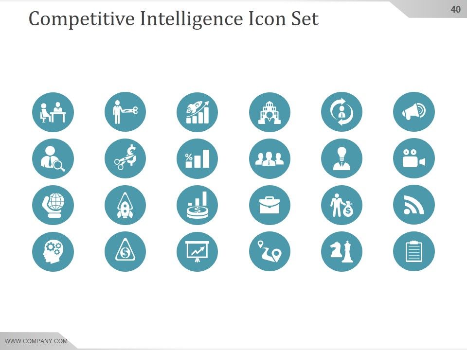 Competitive Intelligence Analysis And Strategy Ppt PowerPoint Presentation Background Image Slide40