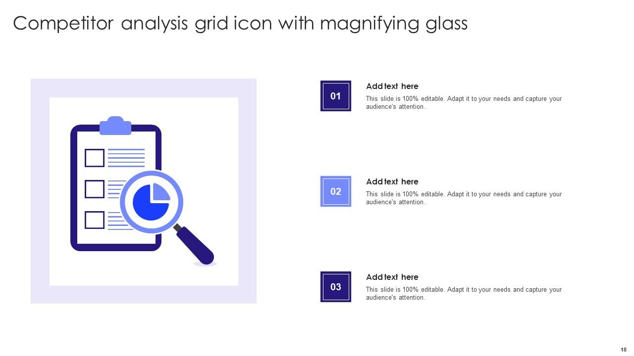 Competitor Analysis Grid Ppt PowerPoint Presentation Complete Deck With Slides Slide18