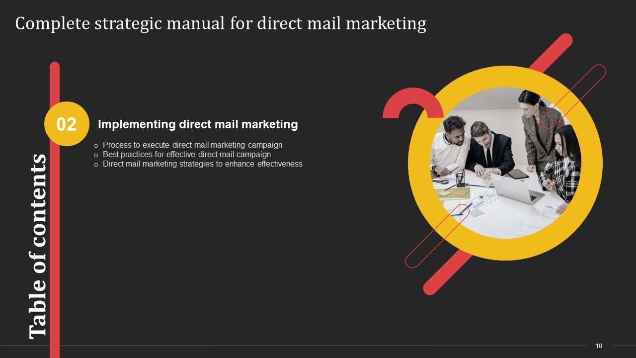 Complete Strategic Manual For Direct Mail Marketing Ppt PowerPoint Presentation Complete Deck With Slides Slide10