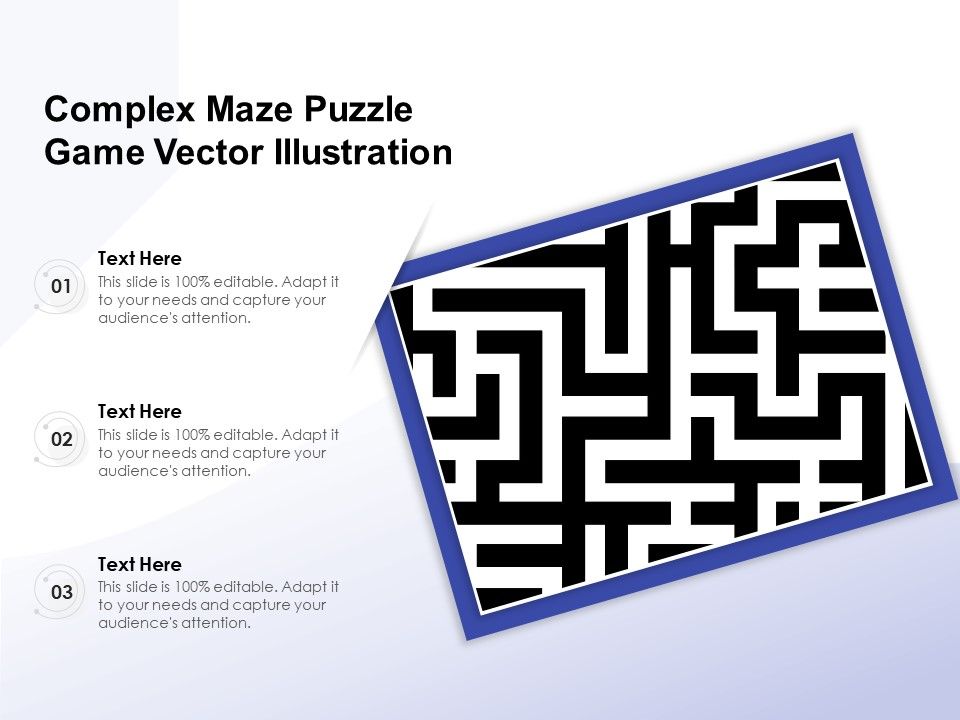 Complex Maze Puzzle Game Vector Illustration Ppt PowerPoint ...