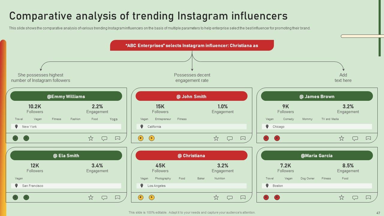 Comprehensive Influencer Promotional Guide To Improve Brand Reputation Ppt PowerPoint Presentation Complete Deck With Slides Slide47