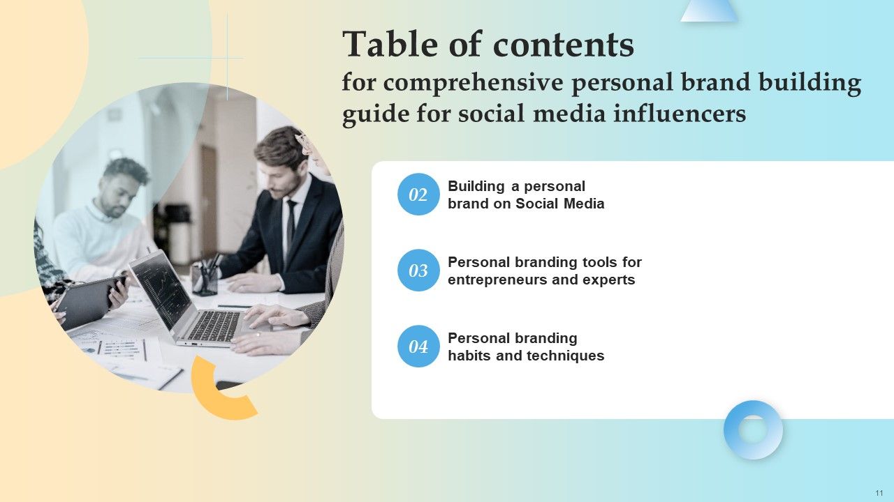 Comprehensive Personal Brand Building Guide For Social Media Influencers Ppt PowerPoint Presentation Complete Deck With Slides Slide11