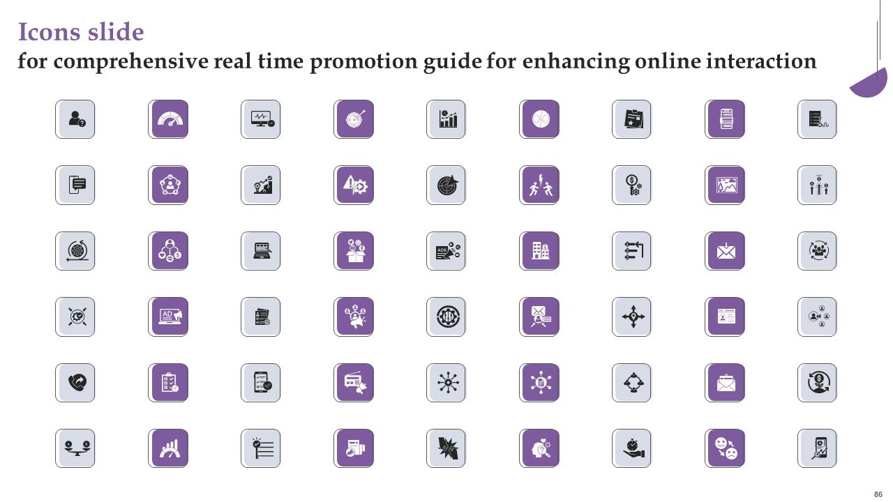 Comprehensive Real Time Promotion Guide For Enhancing Online Interaction Complete Deck Slide86
