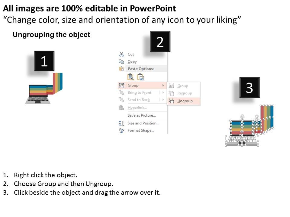 Computer Infographic For Communication Steps Powerpoint Templates Slide02