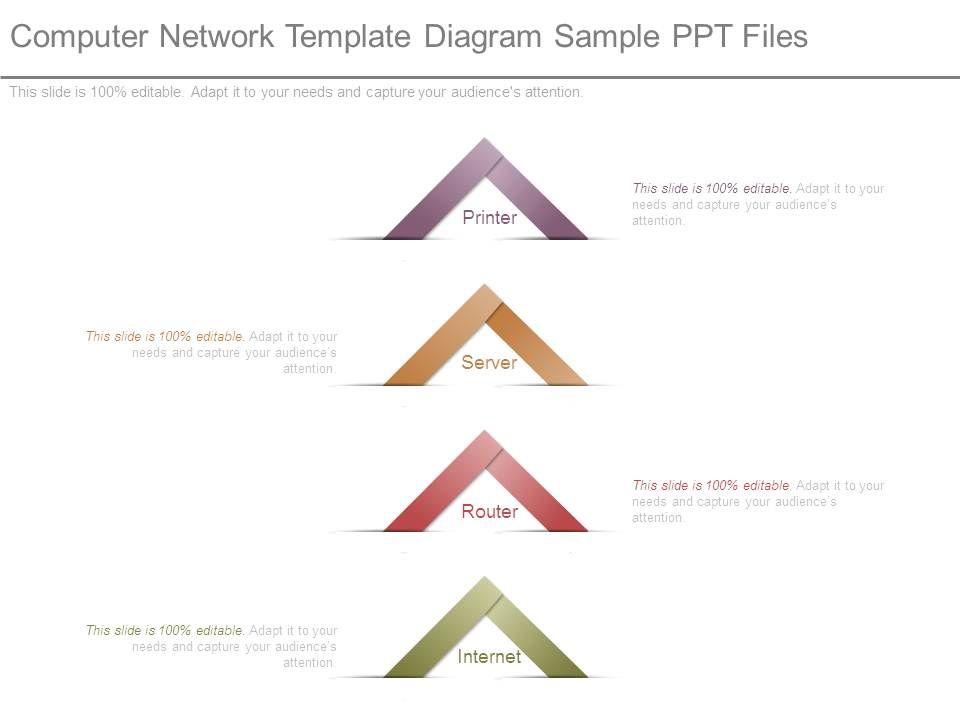 Computer Network Template Diagram Sample Ppt Files