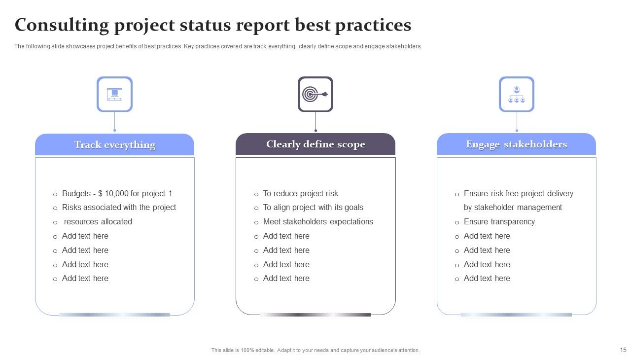 Consulting Project Status Report Ppt PowerPoint Presentation Complete With Slides Slide15