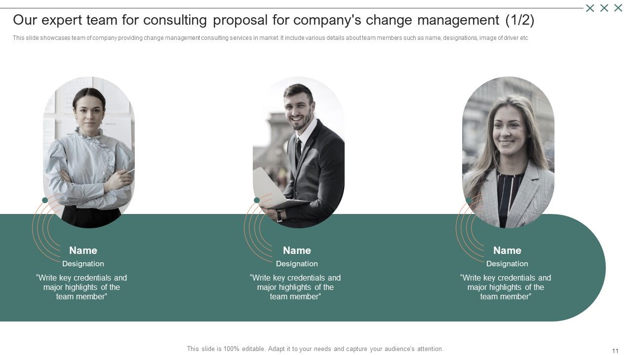 Consulting Proposal For Companys Change Management Ppt PowerPoint Presentation Complete Deck With Slides Slide11