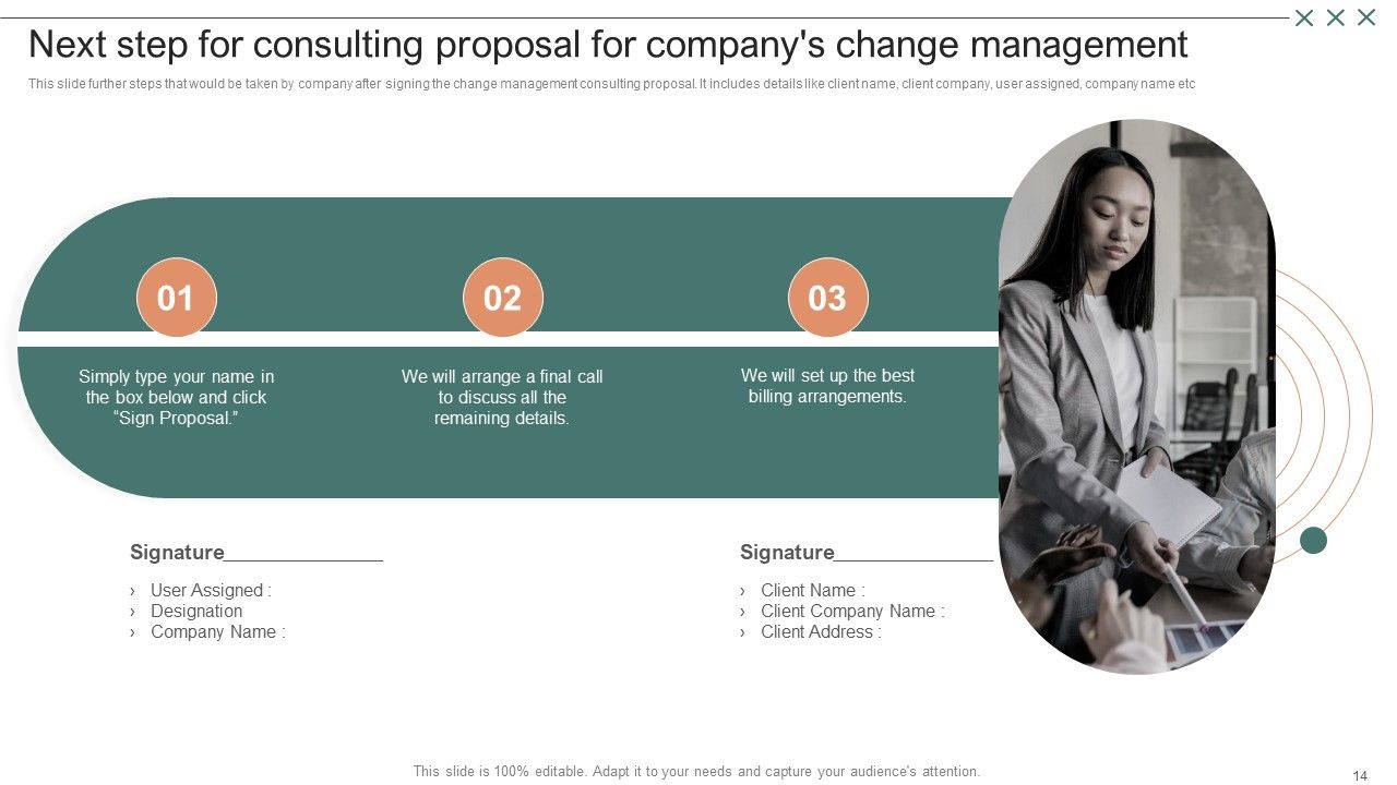 Consulting Proposal For Companys Change Management Ppt PowerPoint Presentation Complete Deck With Slides Slide14