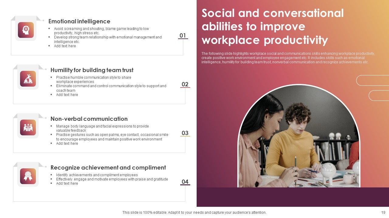 Conversational Abilities Ppt PowerPoint Presentation Complete Deck With Slides Slide19