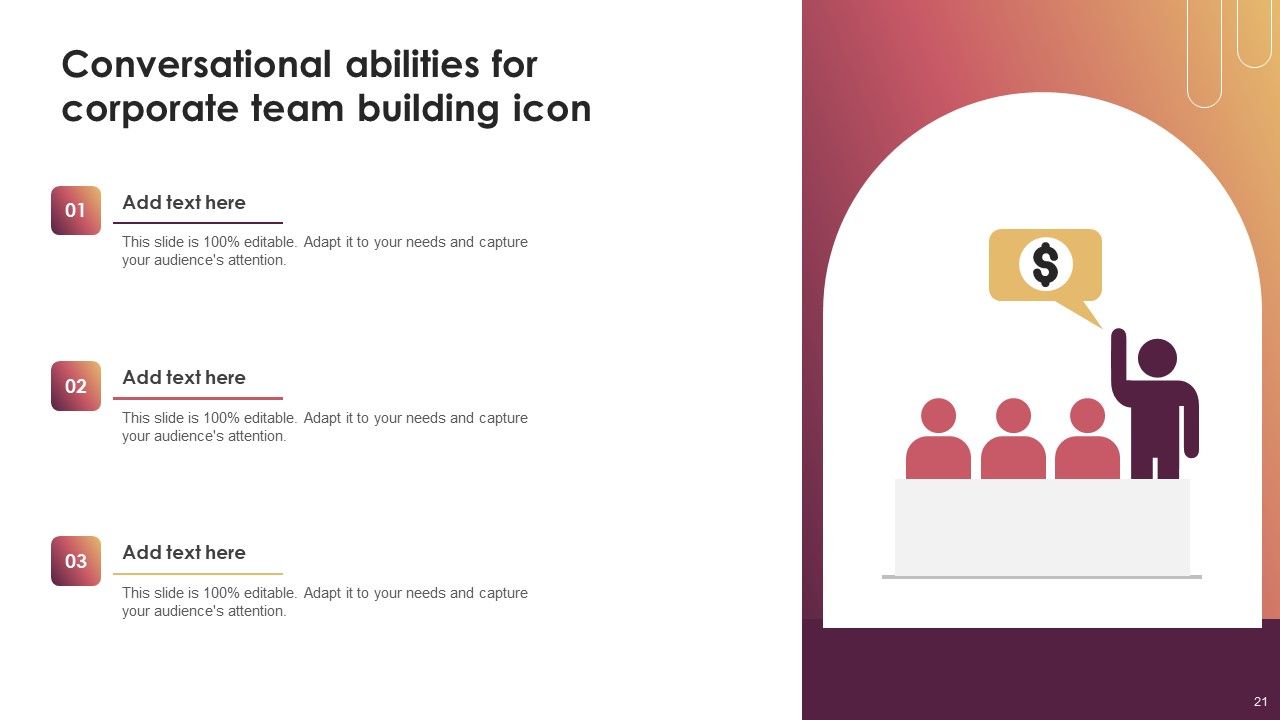 Conversational Abilities Ppt PowerPoint Presentation Complete Deck With Slides Slide21